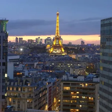 Unique View On The Eiffel Tower At Montparnasse Appartement Paris